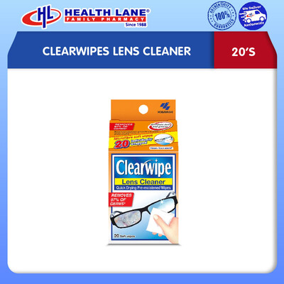 CLEARWIPES LENS CLEANER 20'S